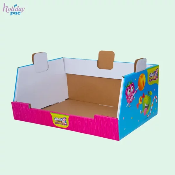 Custom Stackable Cardboard Corrugated Costco PDQ Trays for Candy Snacks