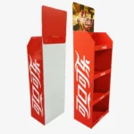 Free Standing Retail Store POS Floor Cardboard Cola Display Stand 2