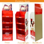 Heavy Duty Assembly Free Custom Beverages Floor Paper Cardboard Display Stand For Drinks 2