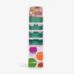 Supermarket Paper Flooring Carton Display Stands For Beverage 1