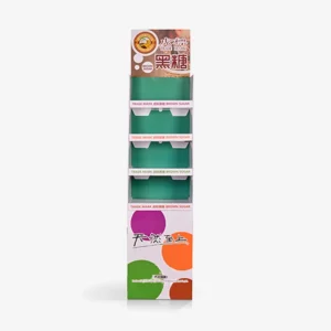 Supermarket Paper Flooring Carton Display Stands For Beverage 1