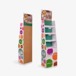 Supermarket Paper Flooring Carton Display Stands For Beverage 3