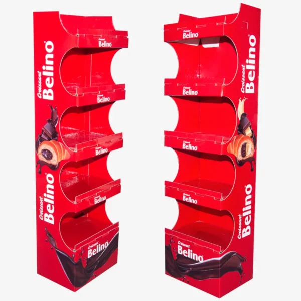 5 Tier POS Snack Product Carton FSDU Display Stand 1