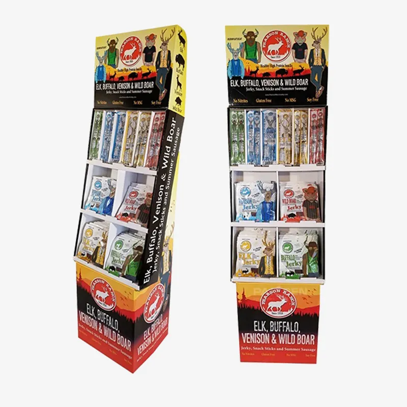 New Design POP FSDU Beef Jerky Display Stands with Base - Holidaypac cardboard display