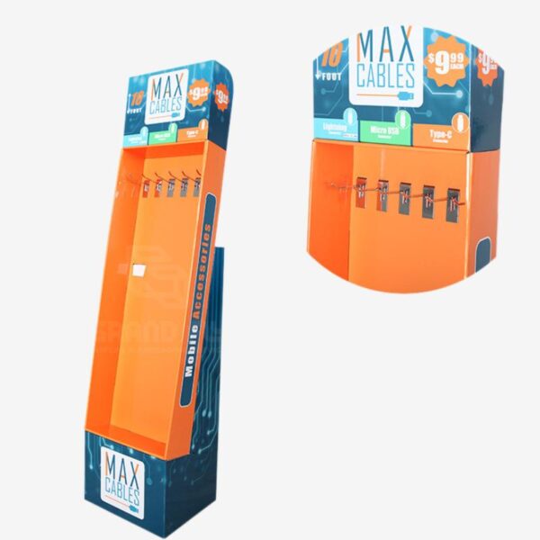 Custom 1 Side Cardboard Hook Display