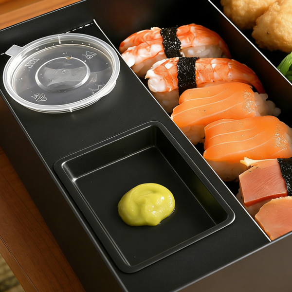 Holidaypacfactory luxury biodegradable sushi drawer box image 5