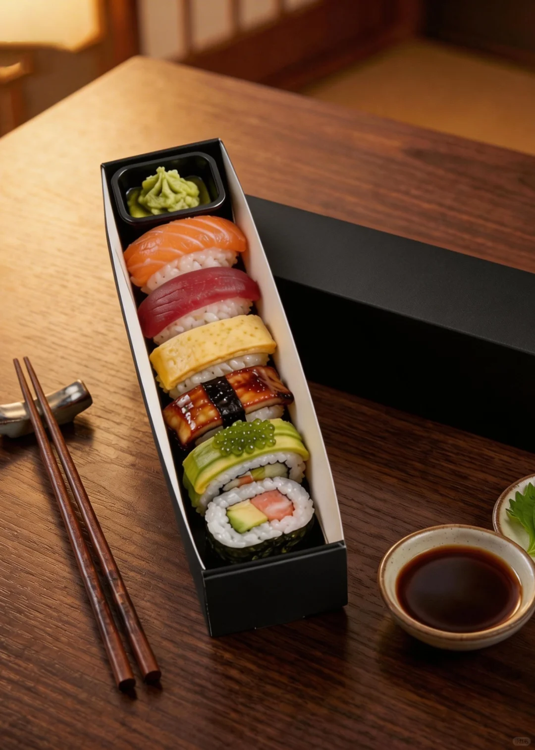 Disposable takeout sushi container with lid eco-friendly