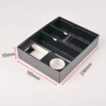 Eco-friendly disposable sushi container with dividers and sauce holder - Holidaypac