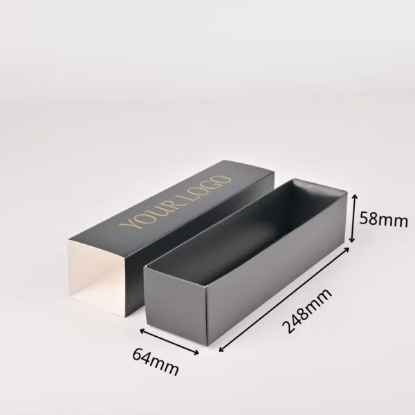 Custom drawer-style sushi bento packaging box with gold foil logo - Holidaypac