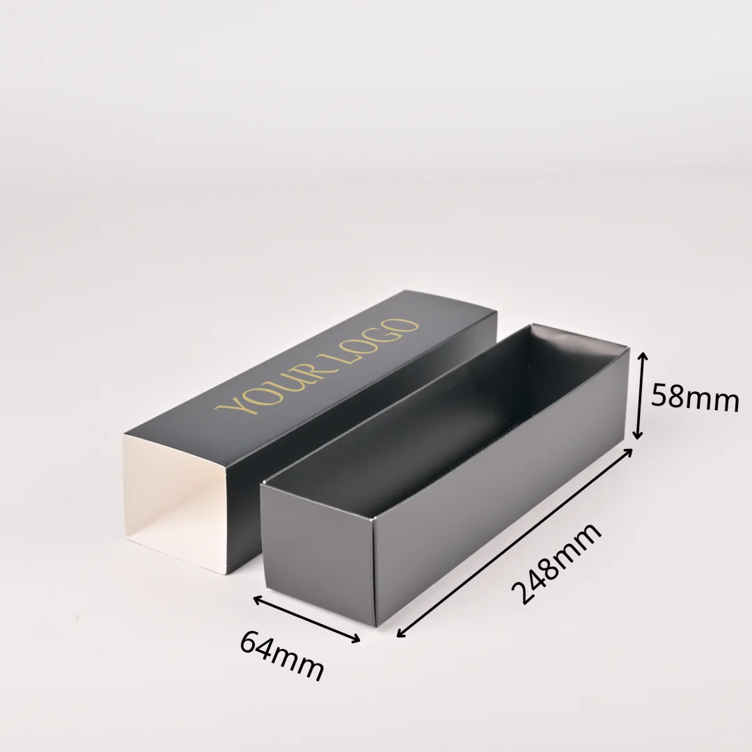 Custom drawer-style sushi bento packaging box with gold foil by Holidaypacfactory