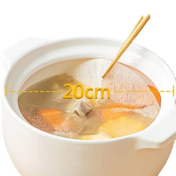Holidaypacfactory 20cm round soup degreasing filter paper size demo