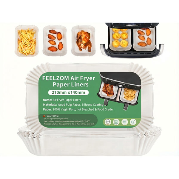 Holidaypacfactory Air Fryer Liner Blister Box 22x14x4.5cm White SKU