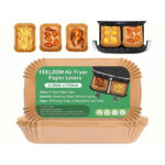 Holidaypacfactory Air Fryer Liner Blister Box 22x14x4.5cm Wood Color SKU