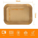 Holidaypacfactory Air Fryer Paper OPP Bag 22x14x4.5cm Wood Color SKU