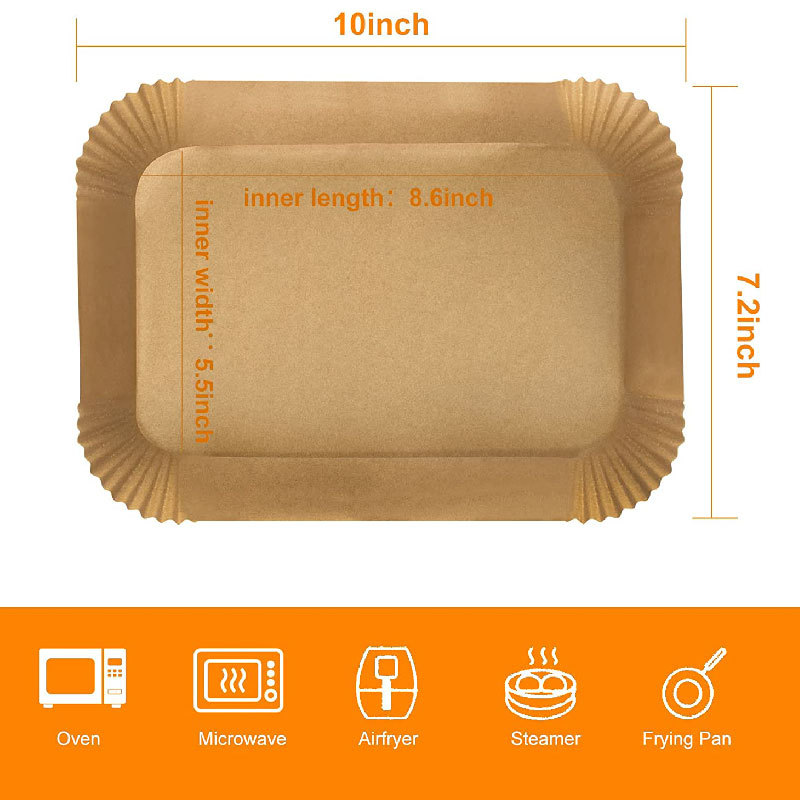 Holidaypacfactory Air Fryer Paper OPP Bag 22x14x4.5cm Wood Color SKU