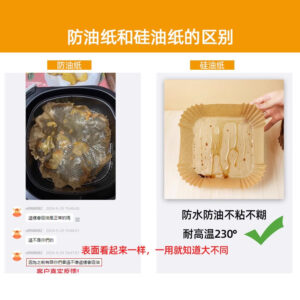 Holidaypacfactory AirFryer Parchment Multi Shape Round Square Rectangle