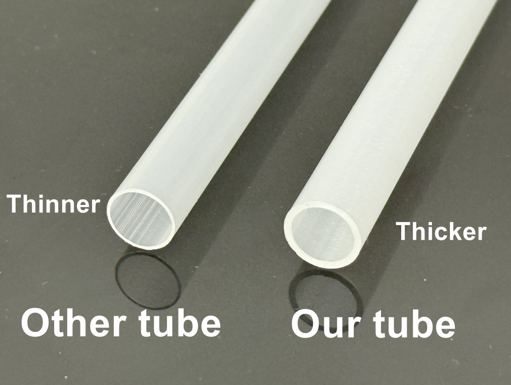 PP sauce tube wall thickness comparison thicker vs thinner