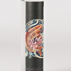 Sushi tube koi sakura design detail - eco-friendly sushi to go container