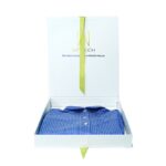 Holidaypacfactory custom t-shirt paper packaging box detail angle