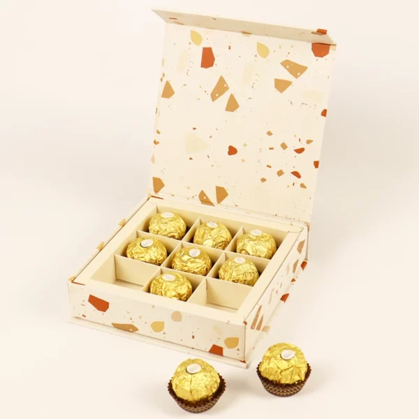 Holidaypacfactory luxury chocolate gift box open view