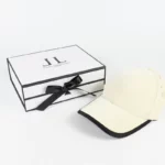 Holidaypacfactory cap and hat clothing packaging box detail angle