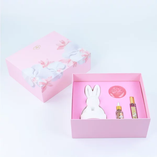 Holidaypacfactory luxury skin care gift set box with bag retail presentation