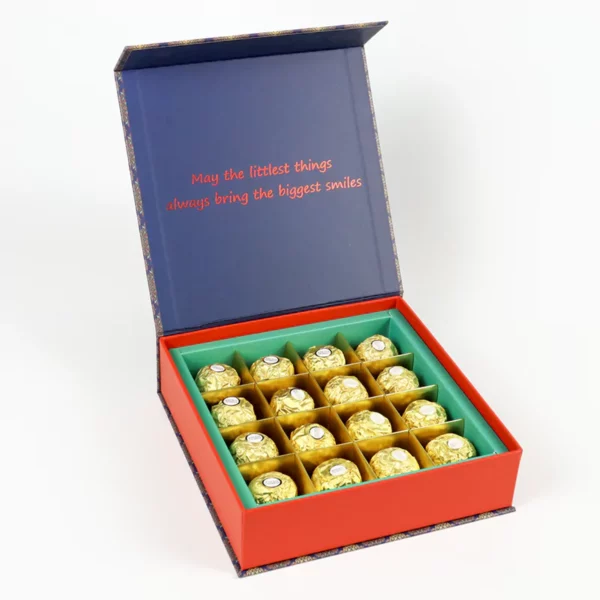 Holidaypacfactory printed chocolate packaging box structure detail