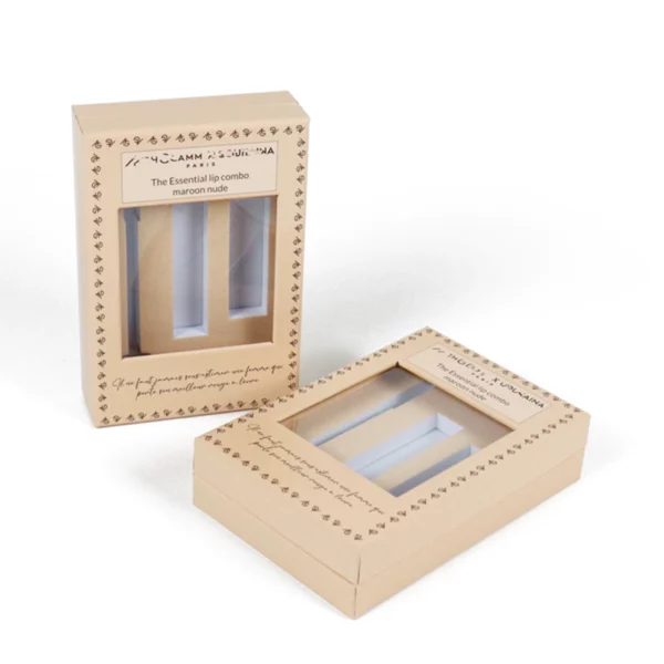 Holidaypacfactory lipstick product retail box extra detail