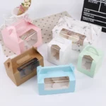 Holidaypacfactory custom cupcake packaging box open view