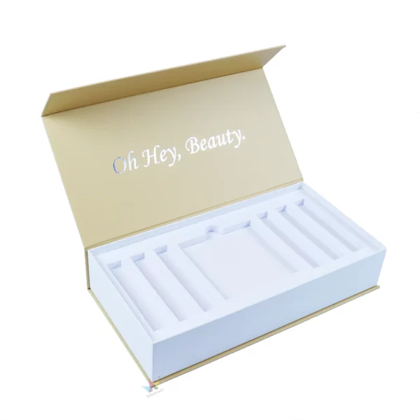 Holidaypacfactory lip gloss packaging box open view