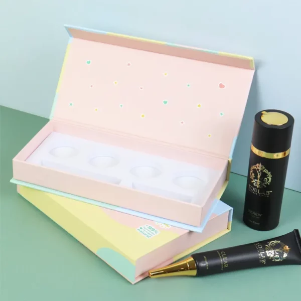 Holidaypacfactory luxury cosmetic rigid gift box extra detail