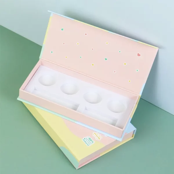 Holidaypacfactory luxury cosmetic rigid gift box structure detail