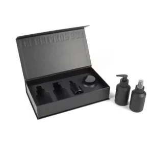 Holidaypacfactory matte skincare gift packaging box open view