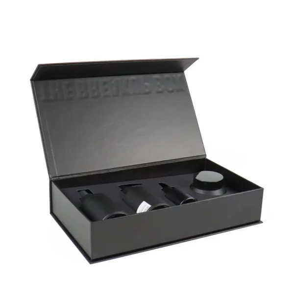 Holidaypacfactory matte skincare gift packaging box structure detail