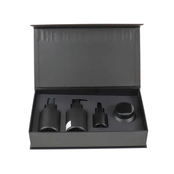 Holidaypacfactory matte skincare gift packaging box retail presentation