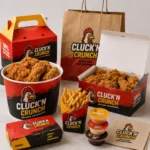 Holidaypacfactory custom disposable takeaway french fries paper food packaging chicken wing burger box hero set