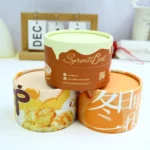 Holidaypacfactory custom food grade cake dessert paper tube packaging open cylinder box