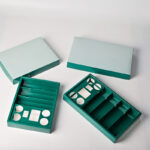 Holidaypacfactory green sushi box empty structure and paper container detail
