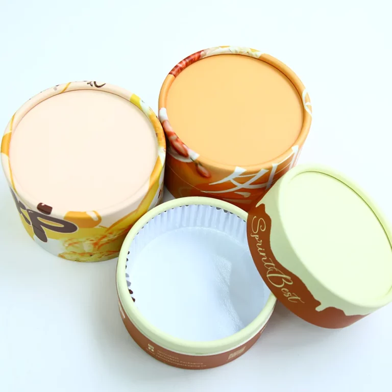 Holidaypacfactory cake dessert kraft paper tube packaging luxury cylinder cheesecake box canister hero