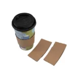 Holidaypacfactory corrugated kraft coffee cup sleeve and cup display