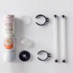 Holidaypacfactory sushi push up tube packaging parts and structure detail with food grade accessories
