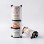 Holidaypacfactory custom sushi push tube assembled product for private label takeaway packaging
