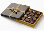 Holidaypacfactory custom chocolate gift box with ribbon lid and drawer tray