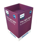 Holidaypacfactory custom cardboard dumpbin display dimensions