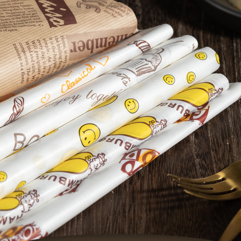 Holidaypacfactory holidaypac factory PCR post-consumer recycled packaging custom greaseproof wrap paper