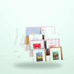 Holidaypacfactory 12 Wide Single Tier Counter Display in White Cardboard for White Counter Display Programs image 01 by Holidaypacfactory