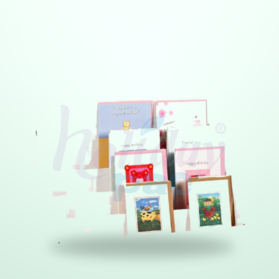 Holidaypacfactory related product 12 Wide Single Tier Counter Display in White Cardboard