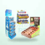 Holidaypacfactory 24 Bottle 2 Tier Cardboard Counter Display for Supermarket Drink Aisles image 03 by Holidaypacfactory