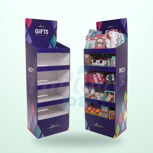 Holidaypacfactory Freestanding Cardboard Toy Display With Custom Designs for Gift Shop Retail Displays image 01 by Holidaypacfactory