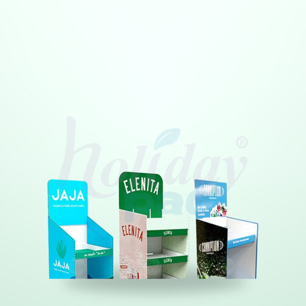 Holidaypacfactory A Five Foot High Cardboard Display Shelves for Five Foot Aisle Displays image 02 by Holidaypacfactory